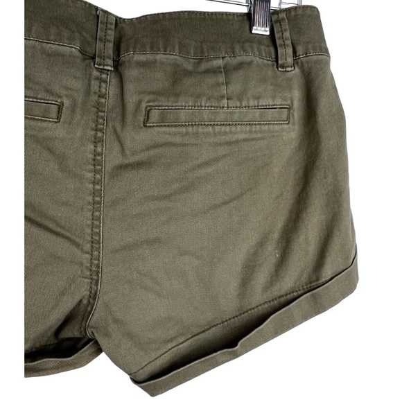 Express Womens Shorts Olive Distressed Khaki Size 2 - Picture 4 of 8